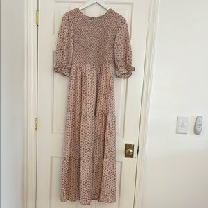 Floral Pink Maxi Dress